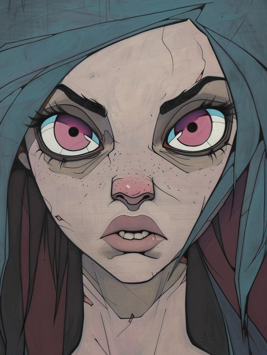 Ethereal Gaze: Dark Fantasy Character Studies - Image 4