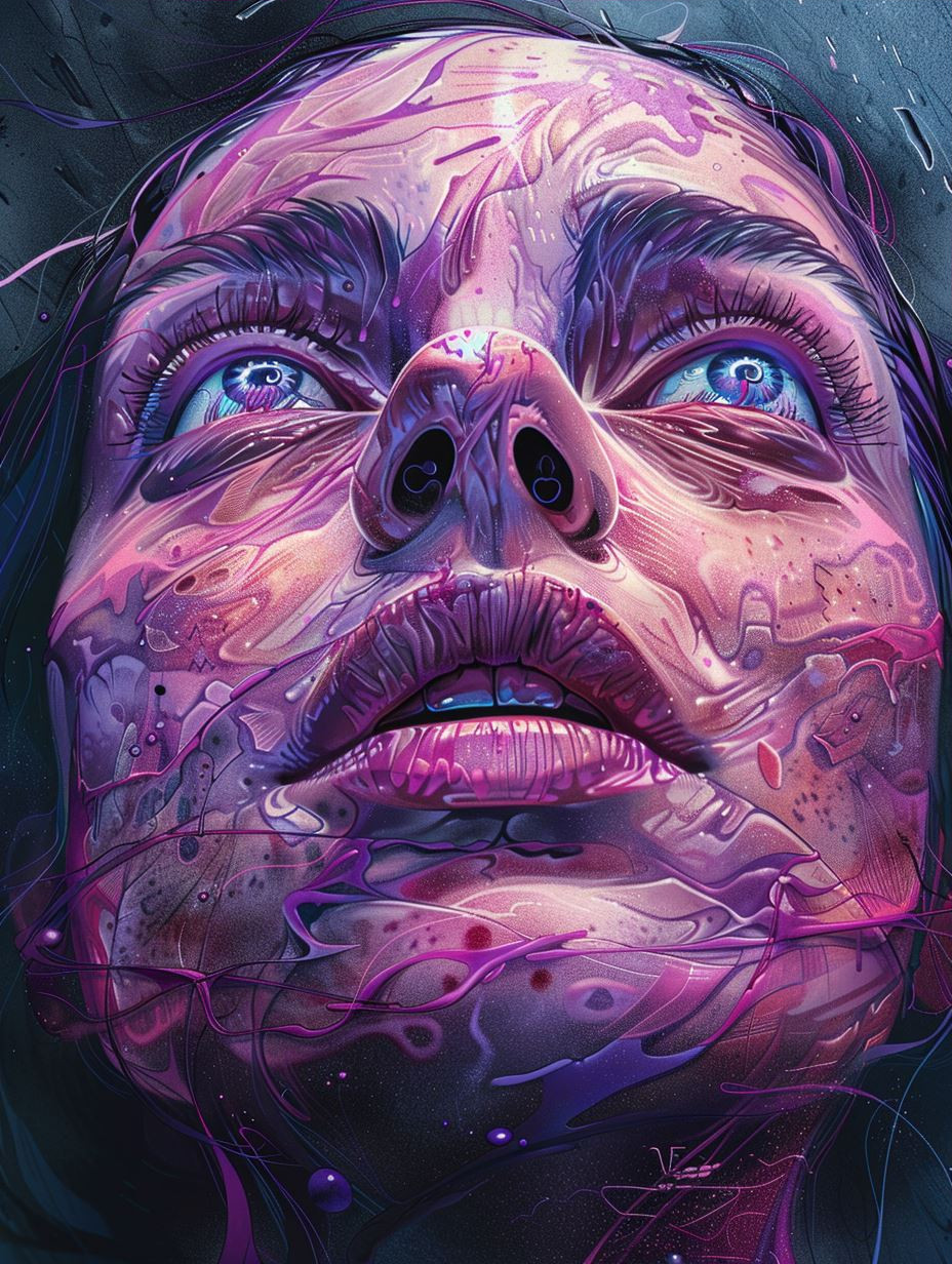 Neon Ethereal Cybernetic Portraits - Image 3