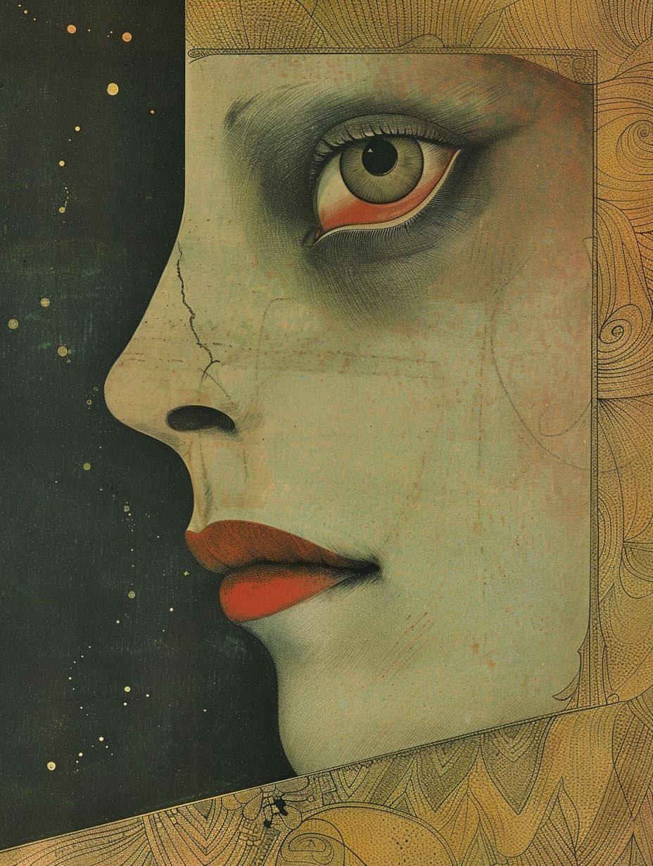Celestial Porcelain Muse - Image 1