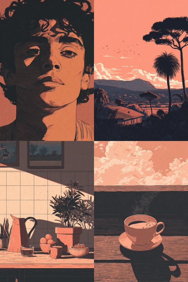 Amber Shadow Portrait