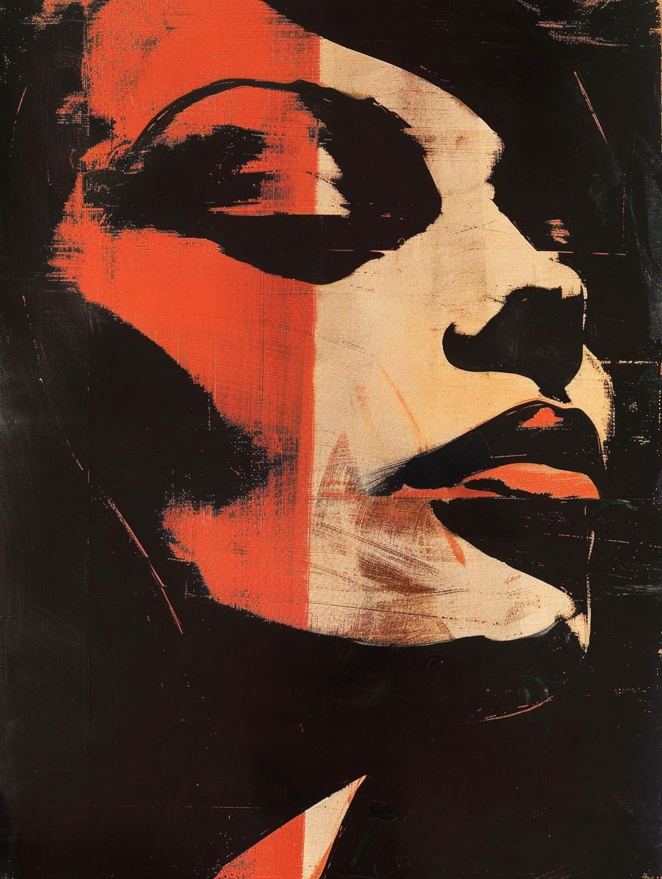Noir Contrast Portrait Collage - Image 4