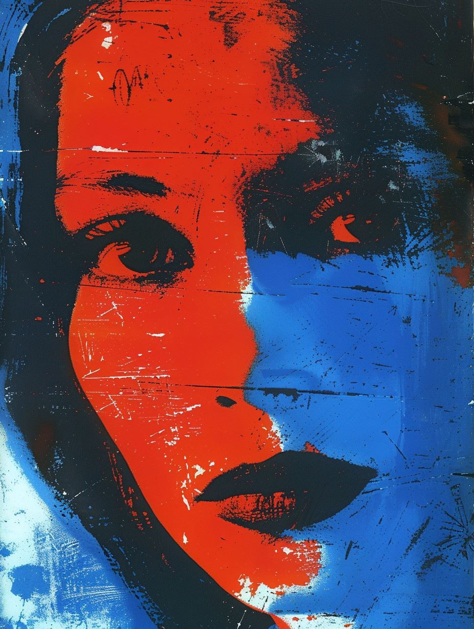 Electric Contrast Pop Portrait
