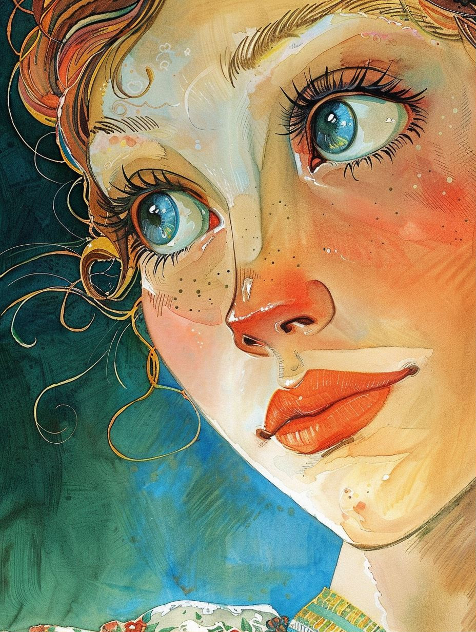 Ethereal Gazes: A Quartet of Digital Portraits - Image 1