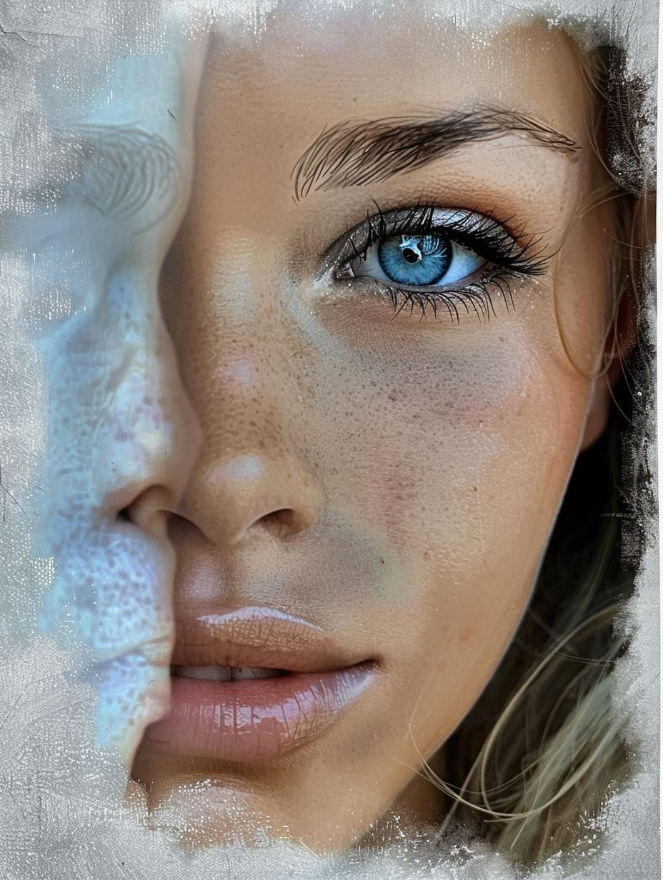 Ethereal Gaze in Soft Mist - Image 4