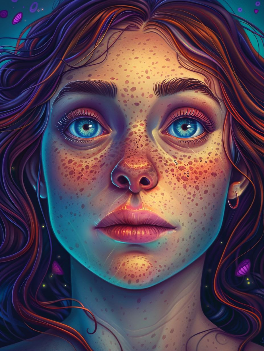 Ethereal Visions of a Freckled Muse - Image 1