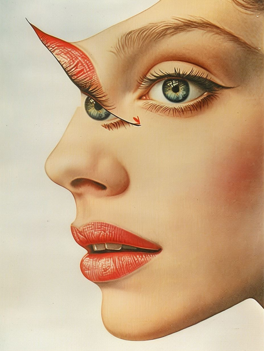 Vintage Mid-Century Beauty Illustration - Image 1