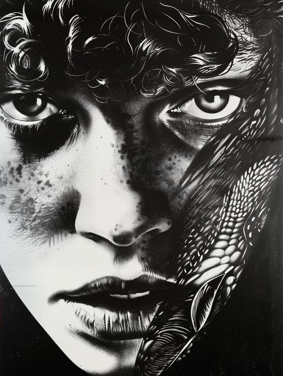 Dark Ethereal Monochrome Portraits - Image 2