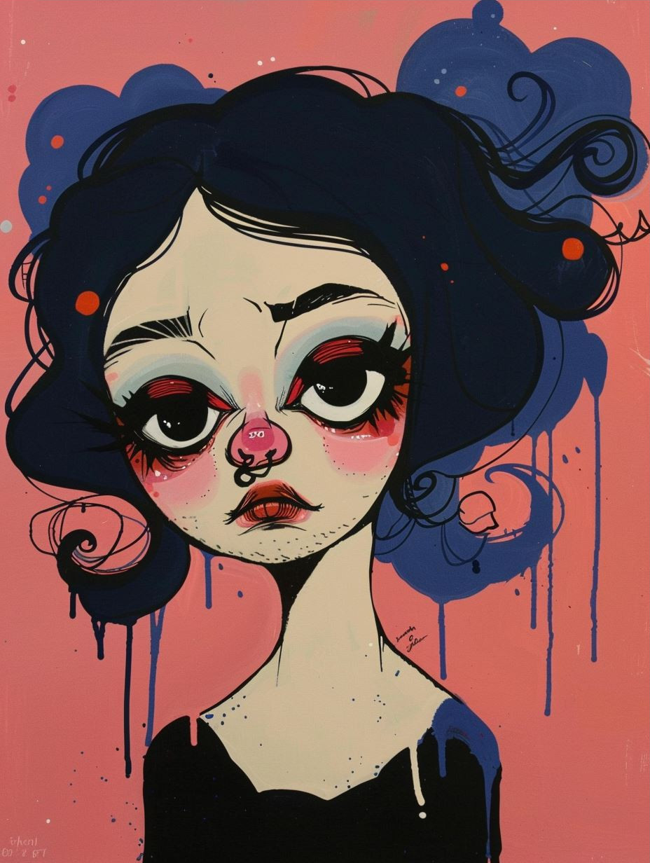 Melancholic Modern Art Portraits - Image 3