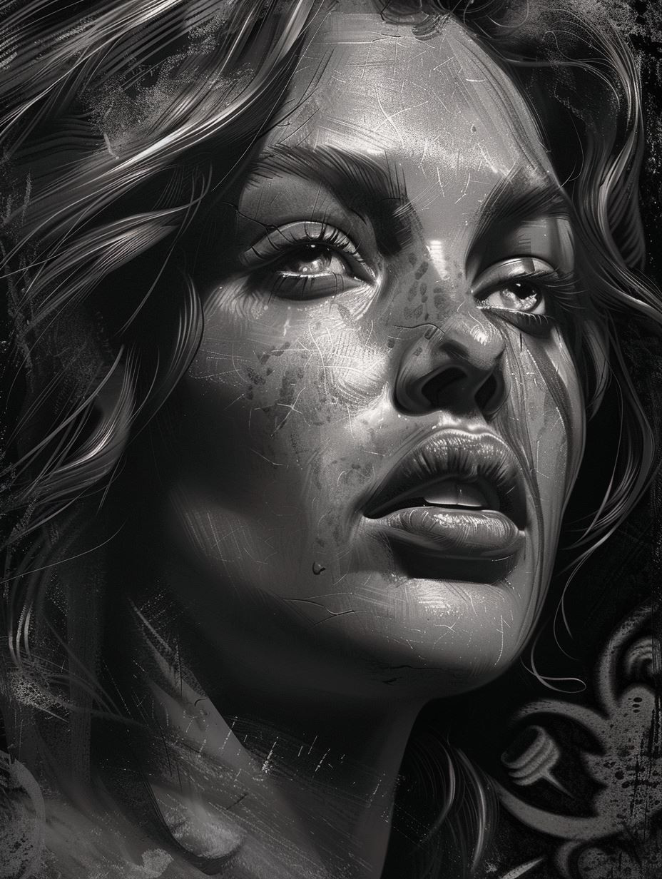 Fragmented Stone Goddess Portrait - Image 2
