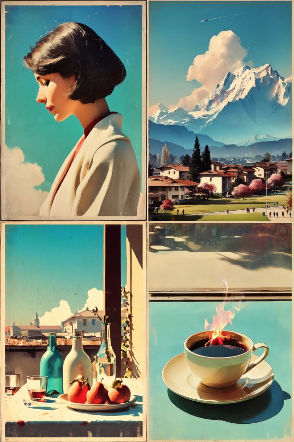 Vintage Azure Elegance