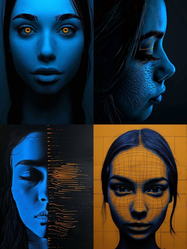 Neon Azure Digital Soul