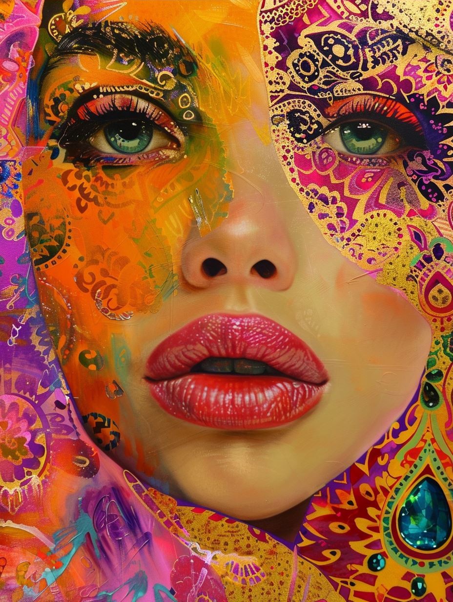 Psychedelic Neon Portrait Fusion - Image 3