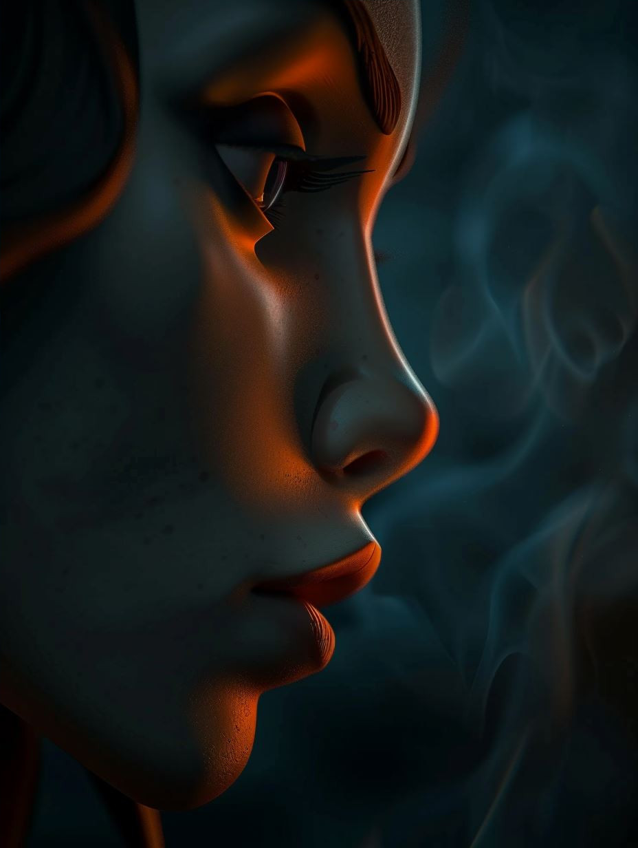 Ember Eyes Shadow Portrait - Image 4