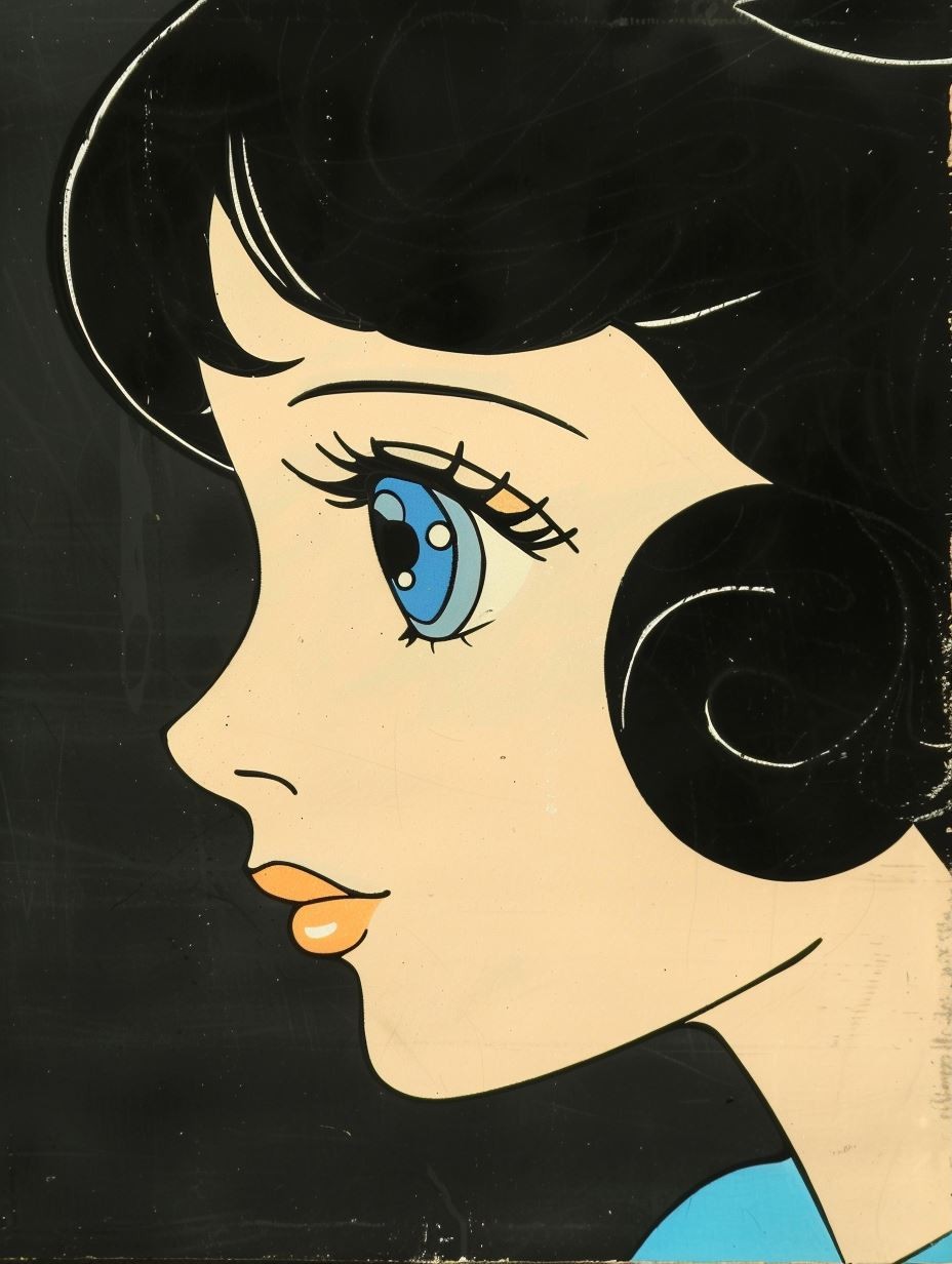 Vintage Anime Elegance - Image 1