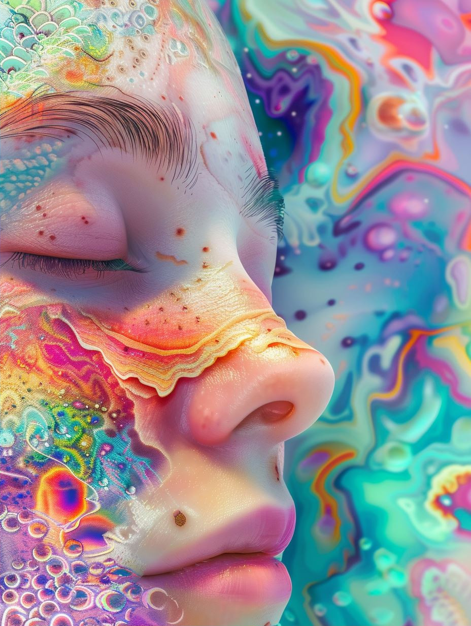 Psychedelic Prism Portrait Study - Image 2