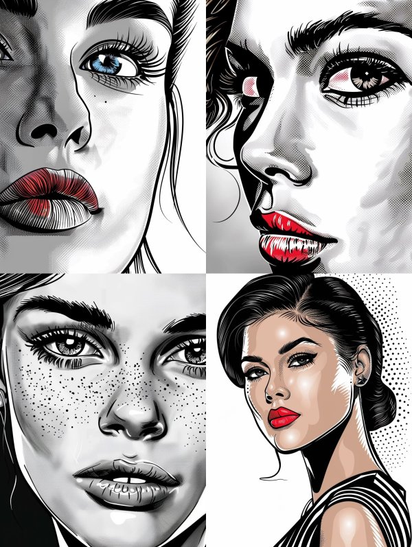 Noir Pop Portrait