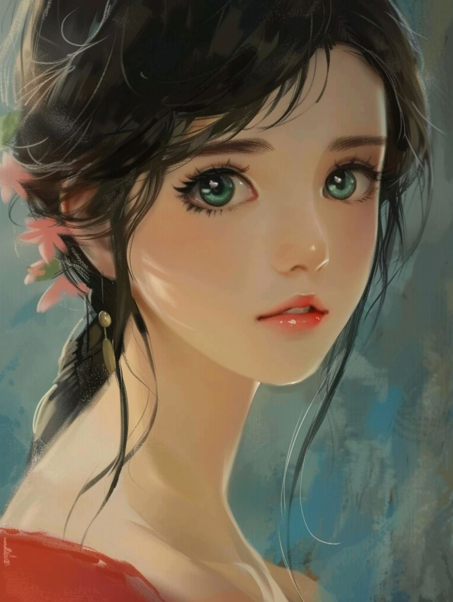 Ethereal Gazes in Oil - Image 3