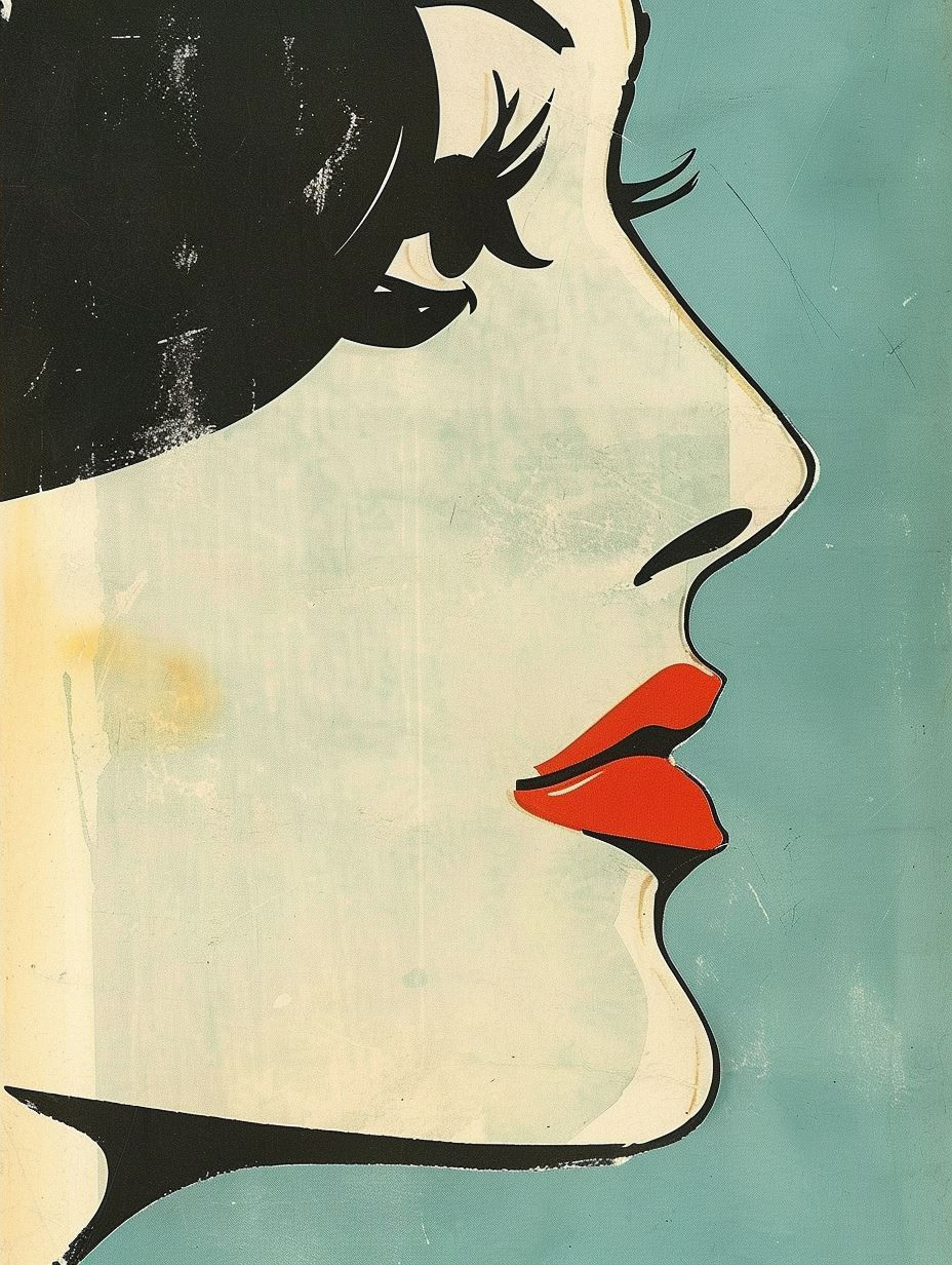 Vintage Pop Art Portrait Grid - Image 2