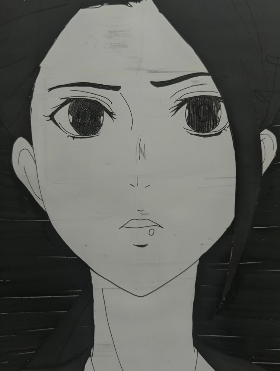Fragmented Anime Portrait Study - Image 3