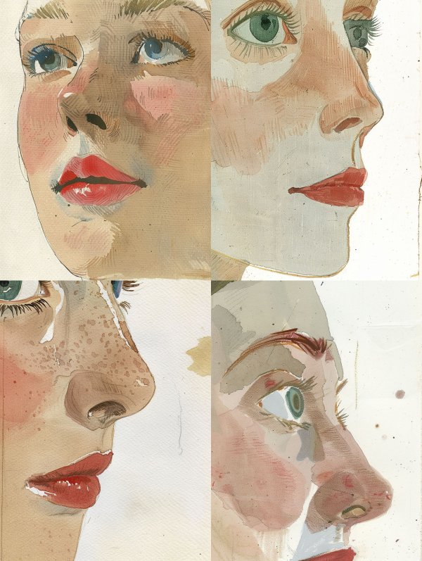 Whispers of a Painted Gaze
