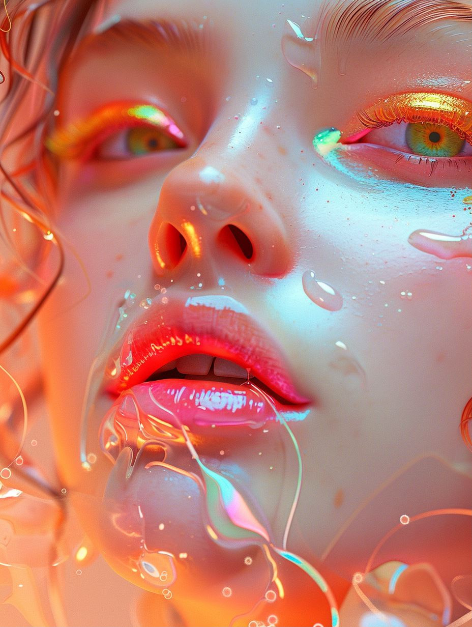 Ethereal Liquid Glass Portraits - Image 1