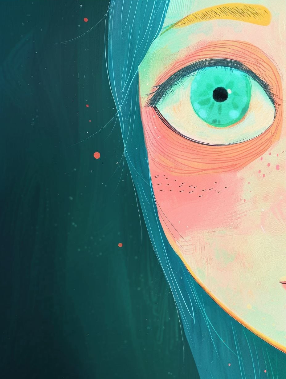Melancholic Pastel Portrait Study - Image 3