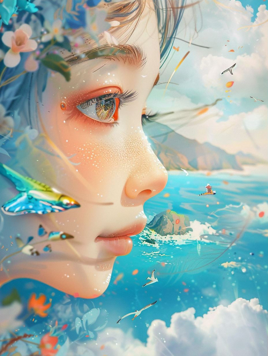 Ethereal Gaze of Luminescent Wonder - Image 3