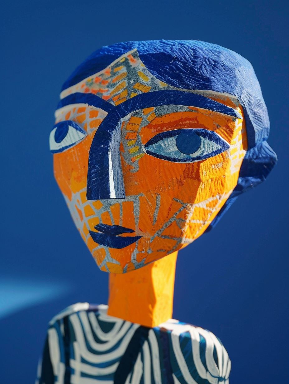 Abstract Cubist Portrait Study - Image 1