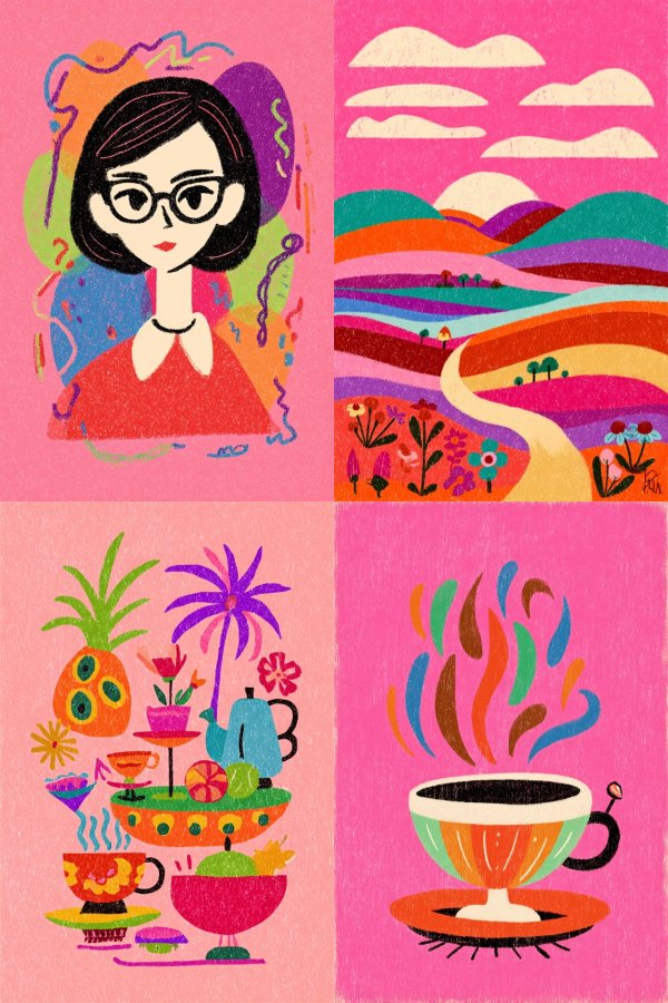 Vibrant Dreams in Pink