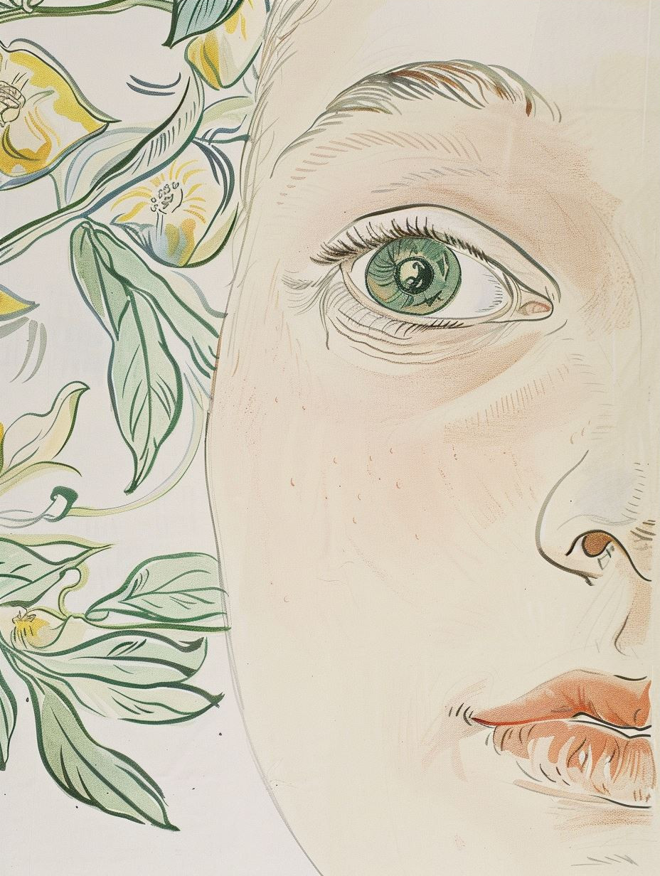 Ethereal Watercolor Profile Study - Image 3