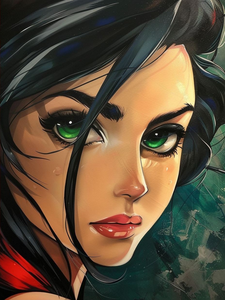 Vibrant Neon Pop Art Portrait - Image 2