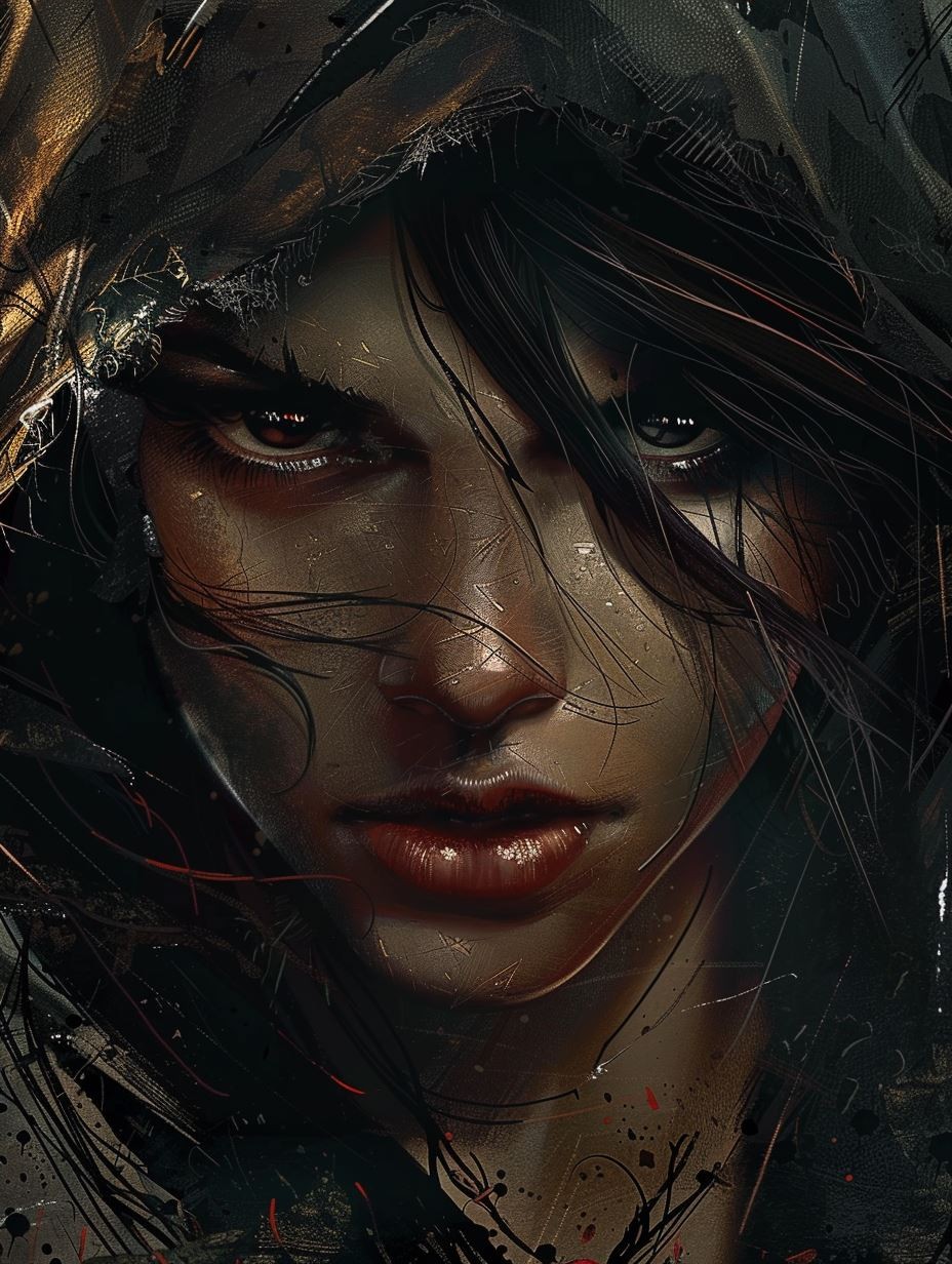 Battle Worn Cyberpunk Noir Portrait - Image 4