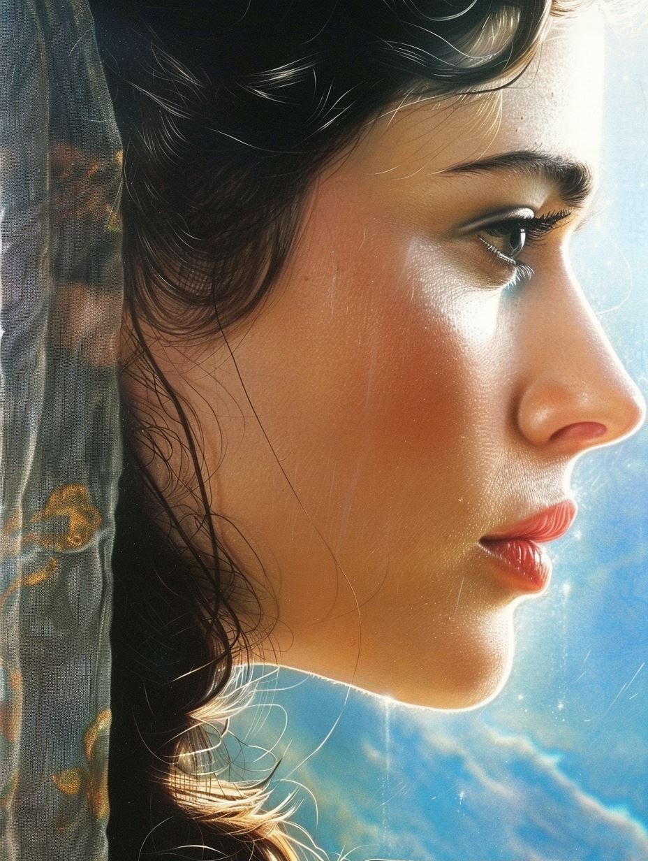 Ethereal Liquid Porcelain Portrait - Image 2