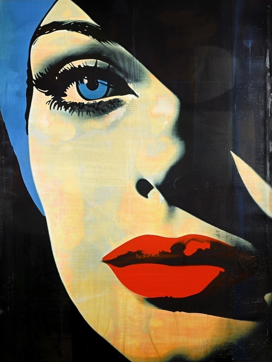 Fragmented Gaze of Cobalt Blue - Image 3