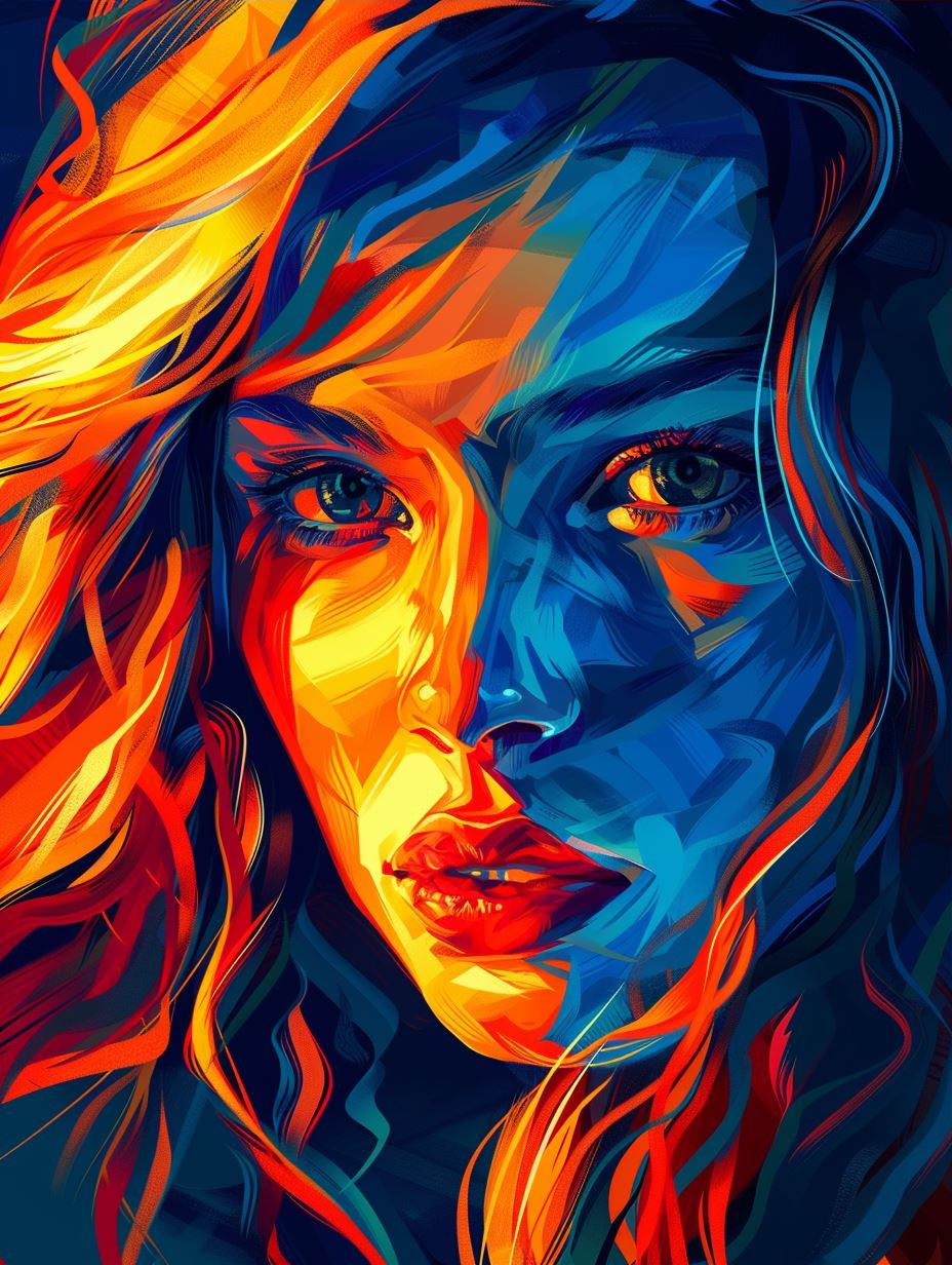 Vibrant Neon Soul Portraits - Image 3