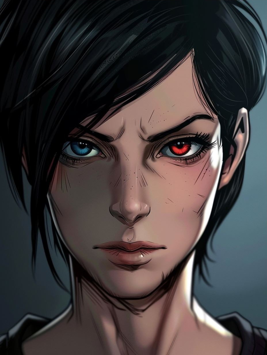 Dark Cinematic Digital Portrait Study - Image 3