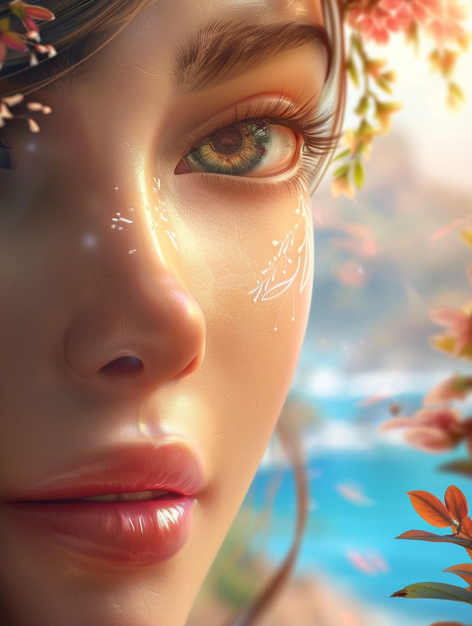 Ethereal Bloom Golden Hour Glow - Image 2