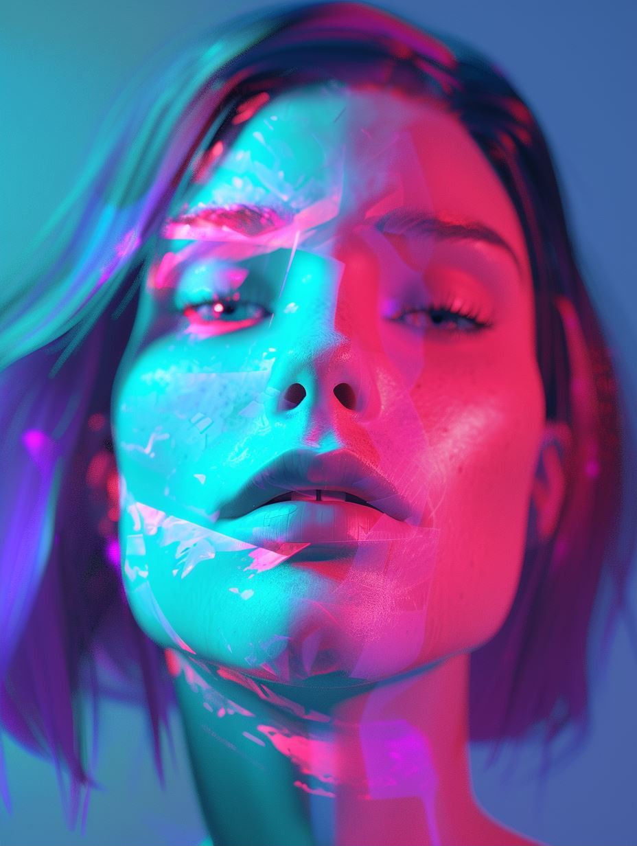 Neon Dreams Cyberpunk Portraiture - Image 2