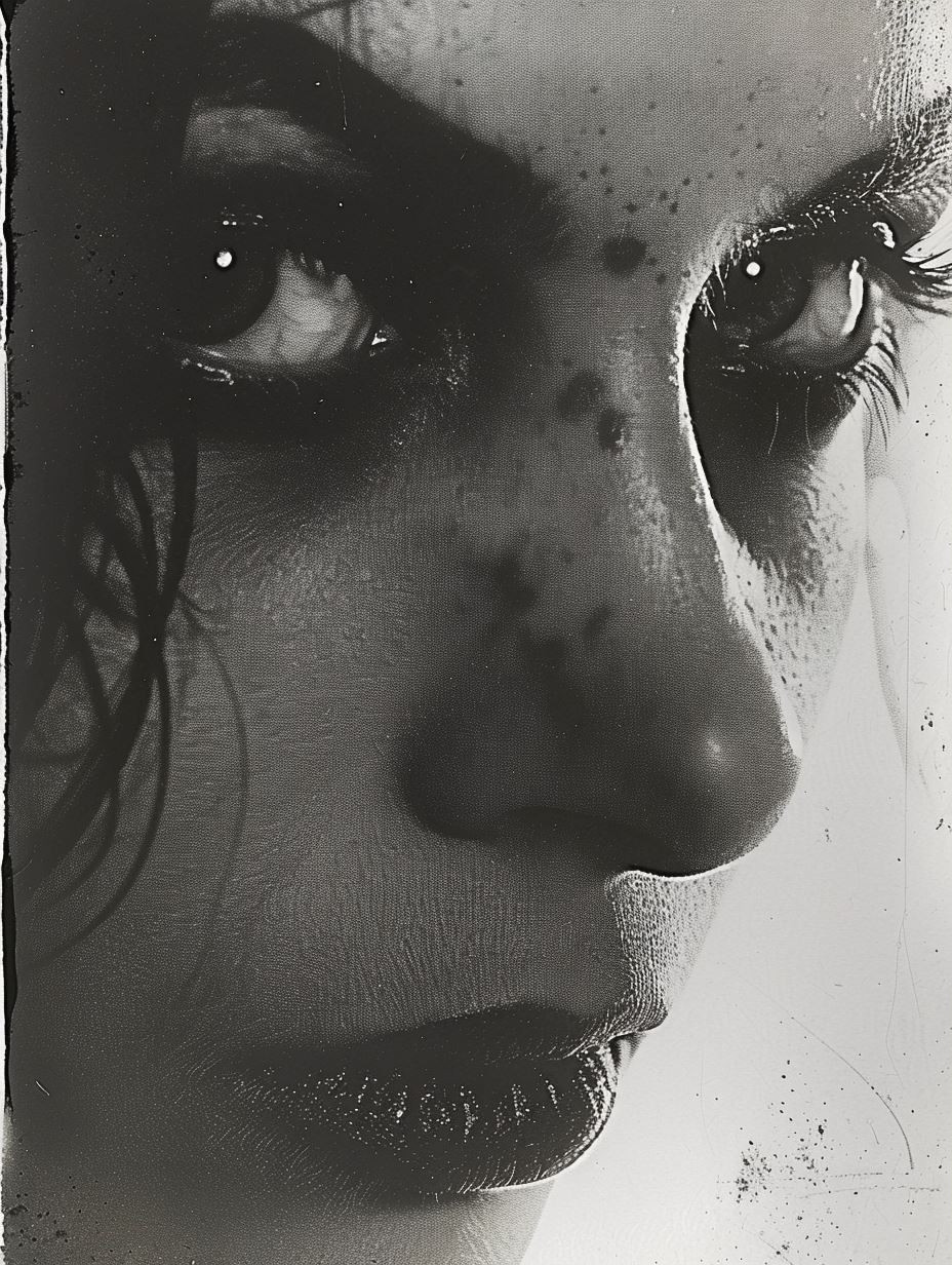 Noir Grain Portrait - Image 1