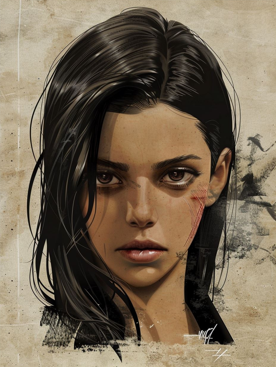 Shadows of Resilience: Digital Portrait Study - Image 4