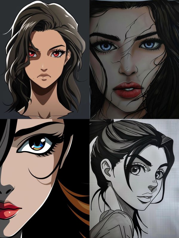 Modern Digital Anime Portraiture