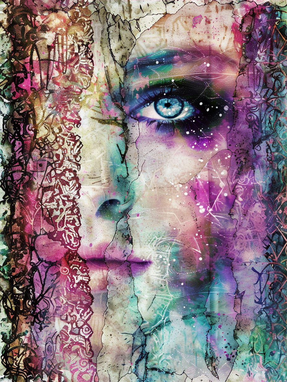 Ethereal Prism Portrait Collage - Image 3