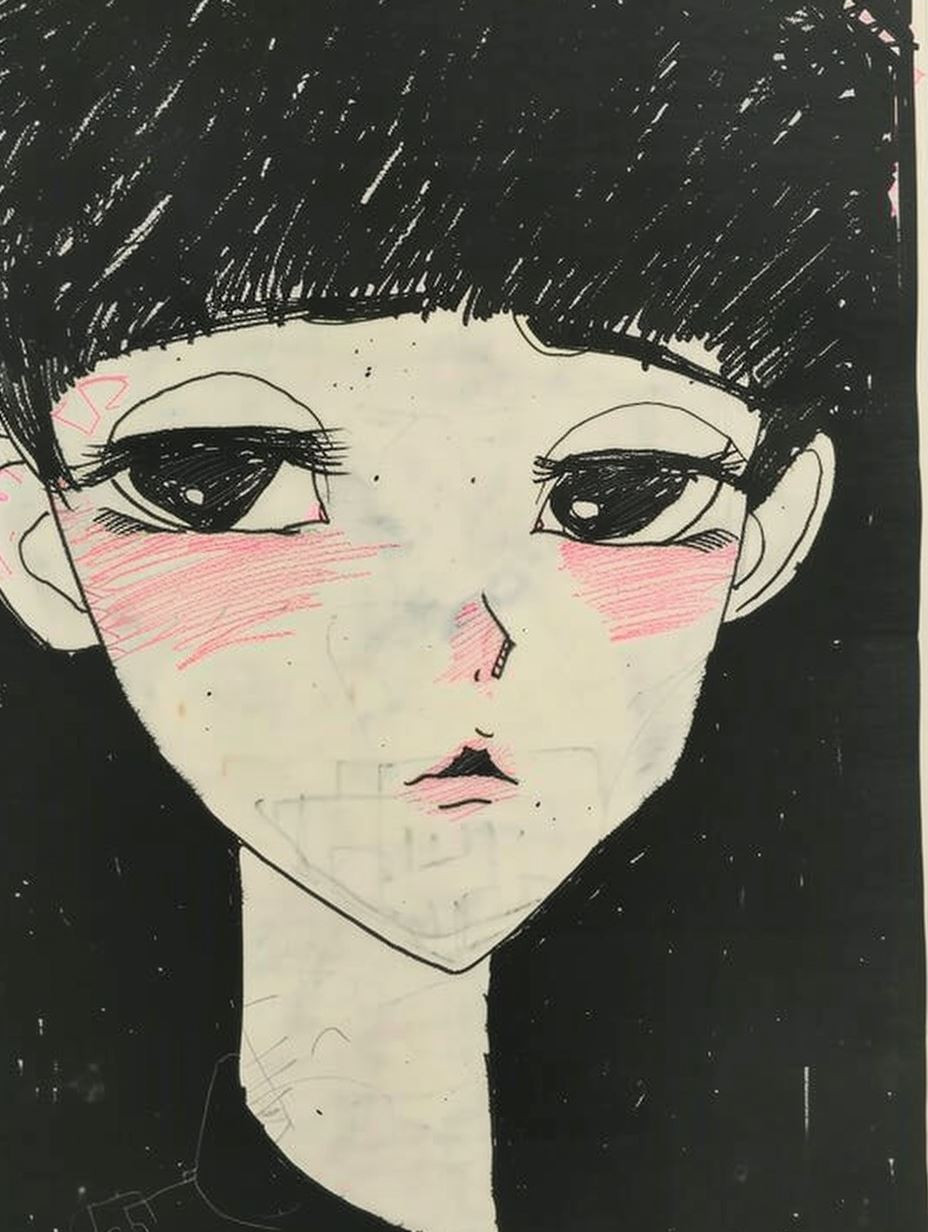 Classic Ink Manga Portrait - Image 3