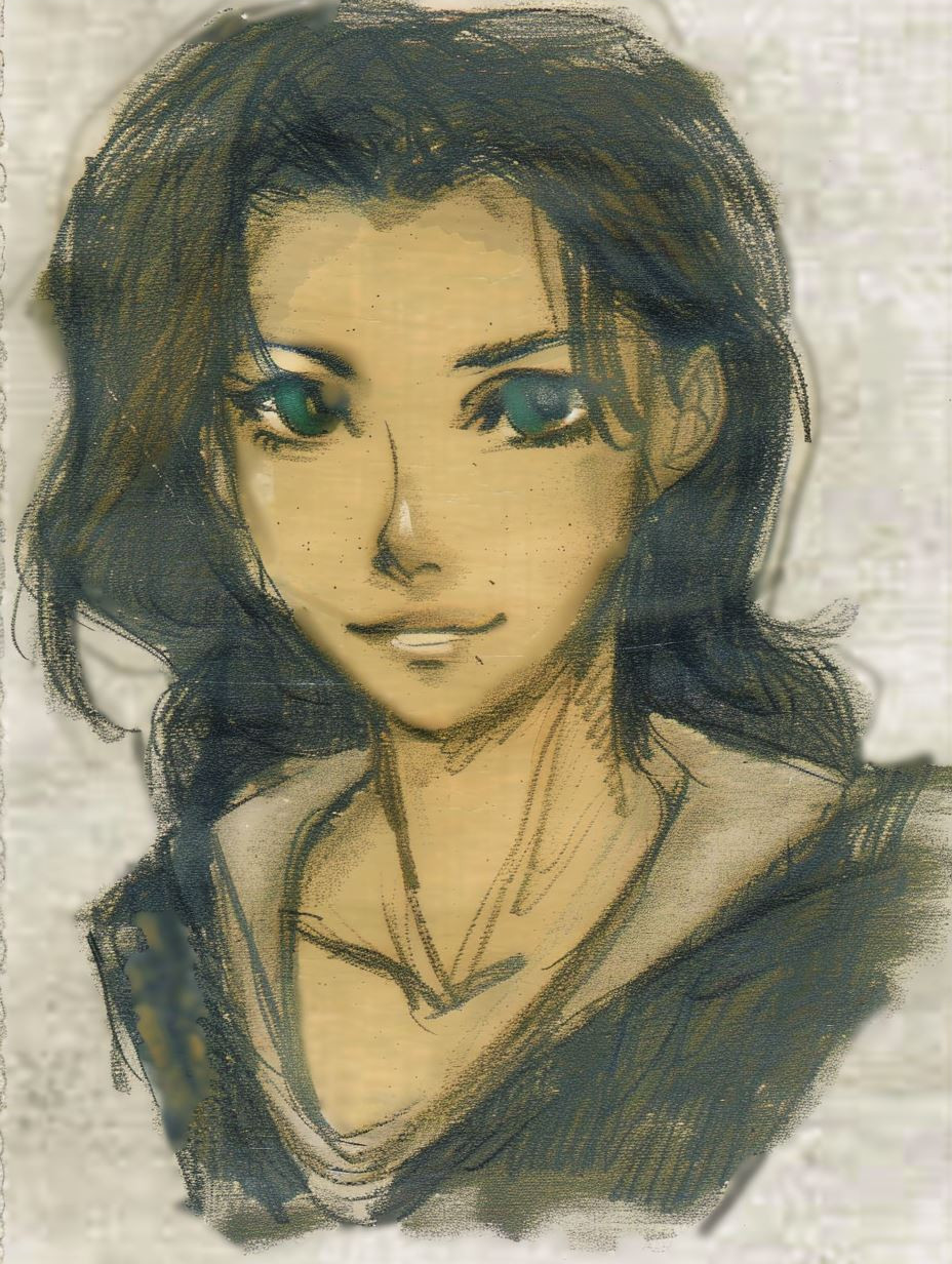 Melancholic Charcoal Portrait Study - Image 3
