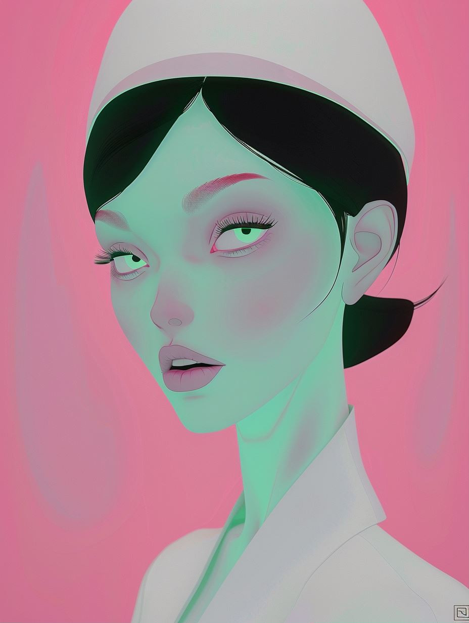 Neon Pastel Cyberpunk Portraits - Image 1
