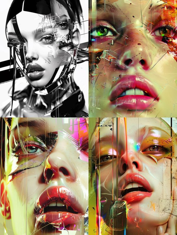Fractured Visions of Digital Beauty