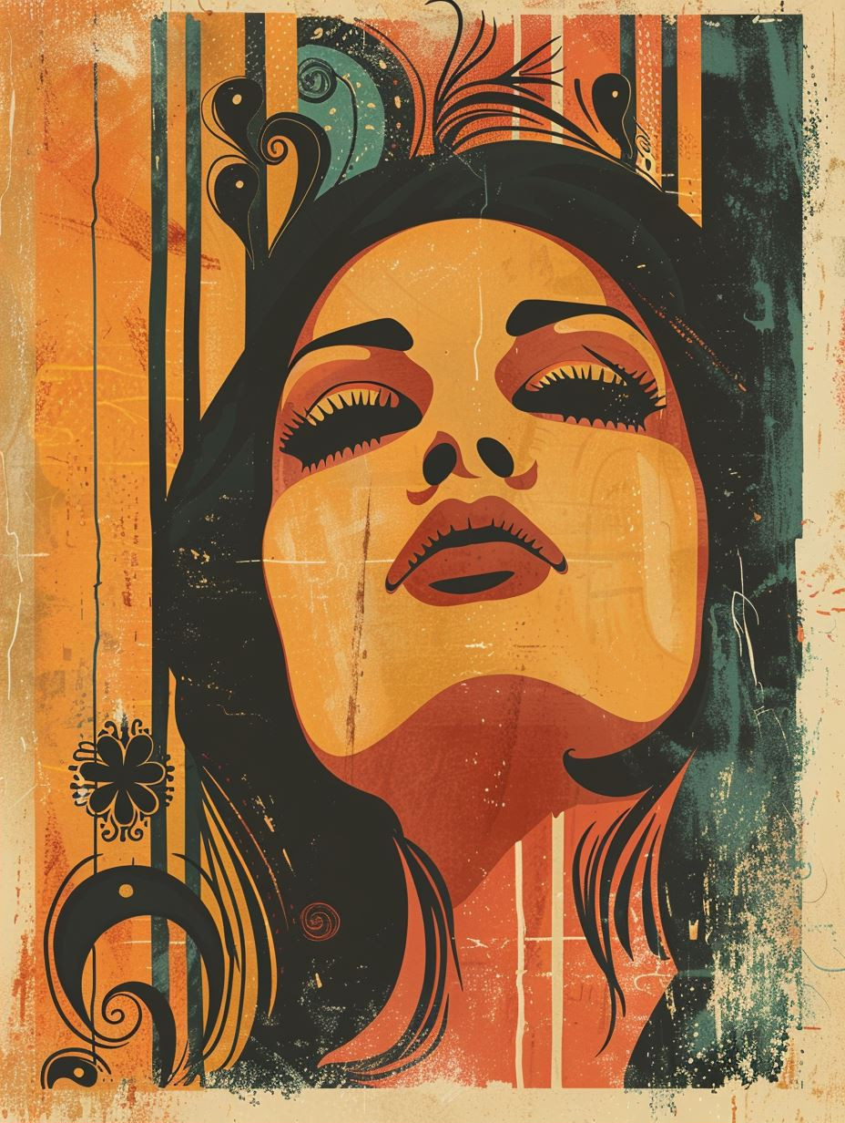 Warm Tones Abstract Portrait Study - Image 2
