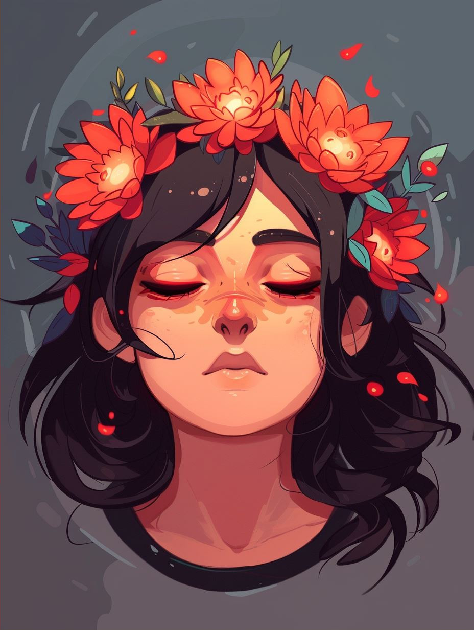 Ethereal Gaze in Warm Amber - Image 2