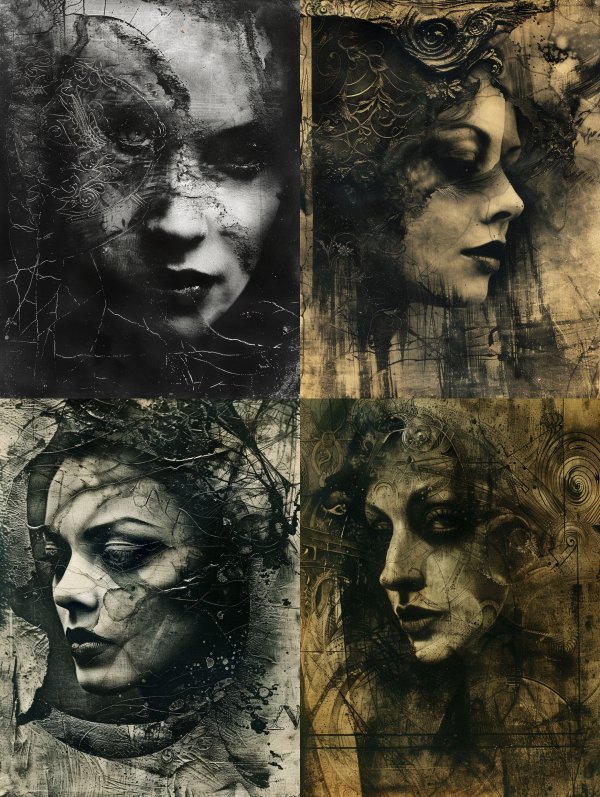 Haunting Shadows of Ethereal Faces