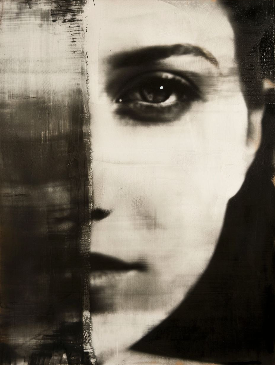 Fragmented Gazes in Sepia - Image 3